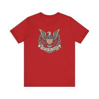 United We Stand American Eagle Shield T-Shirt | Vintage Distressed 4th of July 2XL