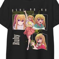 Oshi No Ko T-Shirt anime merch Inspired Design Japanese Idol Manga Shirt Otaku merch Gift Cute Aesthetic Streetwear Fan Art Style Unisex Tee 3XL