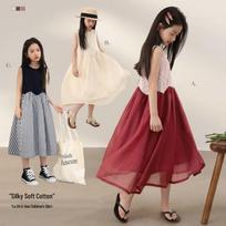 LUSON Girls' Summer Sleeveless Vest Dress 160 abrikosas
