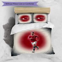 Cristiano Ronaldo Printed Bedding 3 Piece Set Cozy Breathable Bed Cover Set as Housewarming Holiday Gift 135cm*200cm