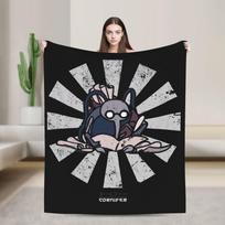 Cornifer Japanese Hollow Knight Flannel Throw Blanket Game Funny for Bedroom Knitted Blanket Outdoor Ultra-Soft Portable Quilt Size: 75*100cm, Weight: 230 GSM
