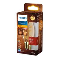 PHILIPS LED B35 15W 1800K E14 dzintarota stikla spuldze dimmējama RETRO vintage 8721103048899 929004583701