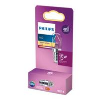 PHILIPS LED stikla 15W T20 E14 Silti balta 2700K caurspīdīga spuldze 8720169336650 929003834491