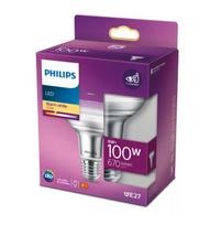 PHILIPS LED stikla 100W R80 E27 Silti balta 2700K 36D reflektora spuldze 8718699773878 929001891603