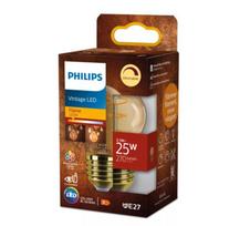 PHILIPS LED P45 25W 2200K E27 dzintarota stikla spuldze  dimmējama RETRO vintage 8721103048998 929004584201
