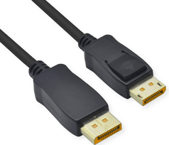 Cable Brackton DisplayPort Male - DisplayPort Male 3.0m Black
