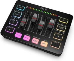 Fifine SC3 audio mikseris RGB | Straumēšana | XLR | 48V | Vokāls melns