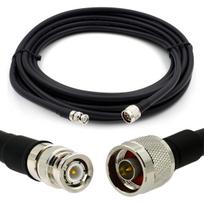 Rangeful BNC Male iki N Male 30m elastinis koaksialinis kabelis — atitinka LMR400 UF UltraFlex HF400-BNCM-NM-30
