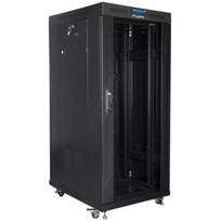 Lanberg 19 colių montavimo spinta stovinti 27U FF01-8027-12BL, 800mm, 1000mm, užraktas, LCD ekranas, IP20