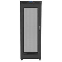 Lanberg Rack Spinta 19'' FF01-8027-23BL, 800x1000mm, 27U, 800kg, LCD ekranas, 4 ventiliatoriai, 4 vertikalios bėgeliai