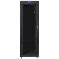 Lanberg Montavimo spinta 19 37U FF01-6837-12BL, 600mm, 800kg, LCD ekranas, stiklinės durys, IP20, 4 ventiliatoriai