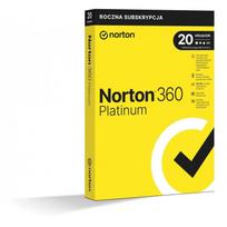 Norton 360 Platinum programinė įranga 21427517, 100GB, 20 įrenginių, 1 metai, saugumas, VPN, tėvų kontrolė, slaptažodžių tvarkyklė