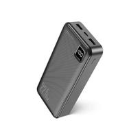 Forever TB-300L ārējais akumulators (powerbank) | 20000 mAh | 22.5W | USB-A, USB-C | LED ekrāns | melns
