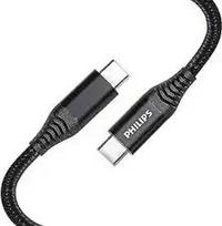 Philips DLC5206C|00 datu pārraides un uzlādes vads | USB-C uz USB-C | 2m | melns
