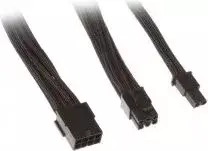 SilverStone PCIe 8-pin – PCIe 8-pin, 0,25 m, juodas (SSTPP07PCIB)