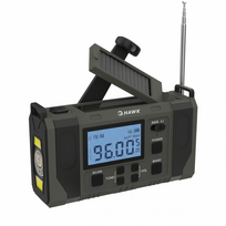 Hawk HWRDI420GN Radio Solar Dynamo With Flashlight