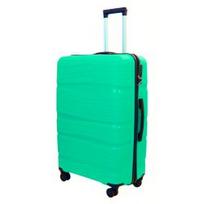 Vidutinis plastikinis lagaminas Gravitt PP002 V Žalias (turkio sp. Peacock green)