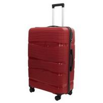 Vidutinis plastikinis lagaminas Gravitt PP002 V Tamsiai raudonas (Wine red)