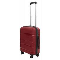 Mažas plastikinis lagaminas Gravitt PP002 M Tamsiai raudonas (Wine red)