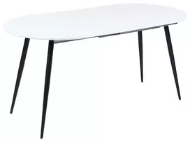 Išskleidžiamas valgomojo stalas STAVERTON baltas 120/160 cm 80 cm
