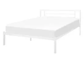 Metalinė lova CUSSET 140 x 200 cm balta
