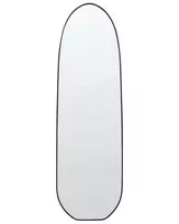 Sieninis veidrodis DARNETS 45 cm 160 cm metalinis juodas