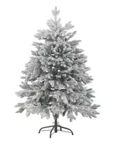 Apsnigta dirbtinė kalėdinė eglutė FORAKER 120 cm balta