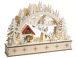 LED kalėdinė dekoracija GOKSJO 33 cm šviesiai ruda