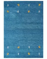 Kilimas CALTI tamsiai mėlynas 160 x 230 cm Vilna Gabbeh