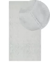Dirbtinio kailio kilimas THATTA šviesiai pilkas 80 x 150 cm