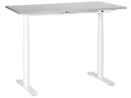 Elektriškai reguliuojamas stalas DESTINAS pilkas/baltas 120 cm 72 cm