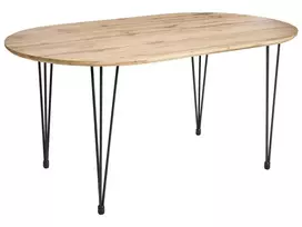 Valgomojo stalas CAVELL šviesiai rudas 160 cm 90 cm