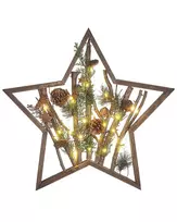 Kalėdinė LED dekoracija DOKKA Žvaigždė 46 cm ruda