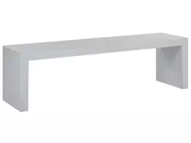 Sodo suolas TARANTO 150 cm betono imitacijos, baltas