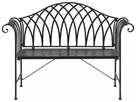 Sodo suoliukas MILAZZO 130 cm metalinis juodas