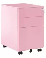 Biuro spintelė CAMI metalinė rožinė