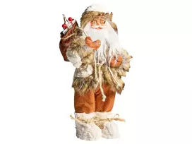 Kalėdinė dekoracija SVARTEVATNET Kalėdų Senelis 37 cm ruda/balta