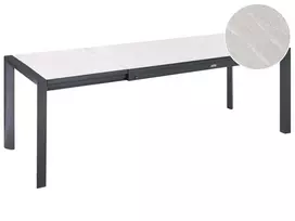 Išskleidžiamas sodo stalas BINASCO 160/220 cm 90 cm smėlio spalvos