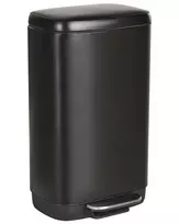 Atliekų dėžė su pedalu 30 L ECOCOLLECT metalinė juoda