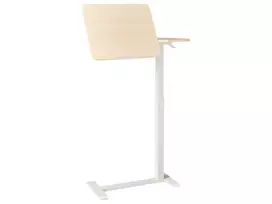 Reguliuojamas nešiojamojo kompiuterio stalas SCHOLA šviesiai rudas/baltas 70 cm 40 cm