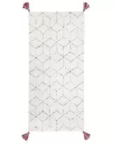 Kilimas SAKARYA baltas 80 x 150 cm medvilninis
