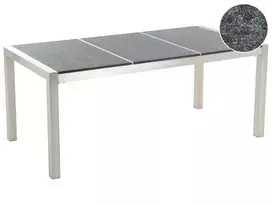 Sodo stalas GROSSETO 180 cm 90 cm degintas granitas grafito spalvos