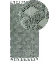 Kilimas KARS žalias 80 x 150 cm medvilninis