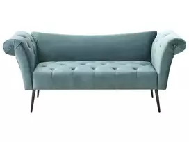 Šezlongas NANTILLY veliūras lazūrinė