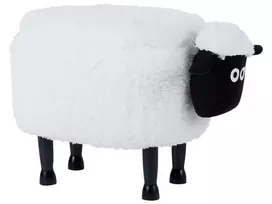 Gyvūno formos pufas su daiktadėže SHEEP baltas avytė