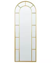 Sieninis veidrodis CROSSES 60 cm 170 cm metalinis auksinis