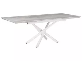 Išskleidžiamas valgomojo stalas MOIRA baltas 160/200 cm 90 cm