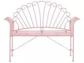 Sodo suoliukas CAVINIA 125 cm metalinis rožinis