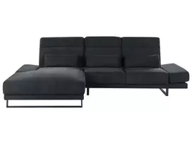 4 vietų kampinė sofa IKAST, juoda, dešininė
