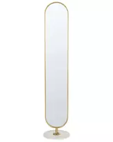 Drabužių kabykla su veidrodžiu MOODY 170 cm Metalinis Auksinė